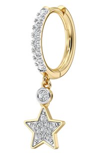 Серьга SERENDIPITY бесцветного цвета по цене 126500 руб., арт. EJE0036Y, фото 1 Серьга SERENDIPITY, арт. EJE0036Y, фото 1