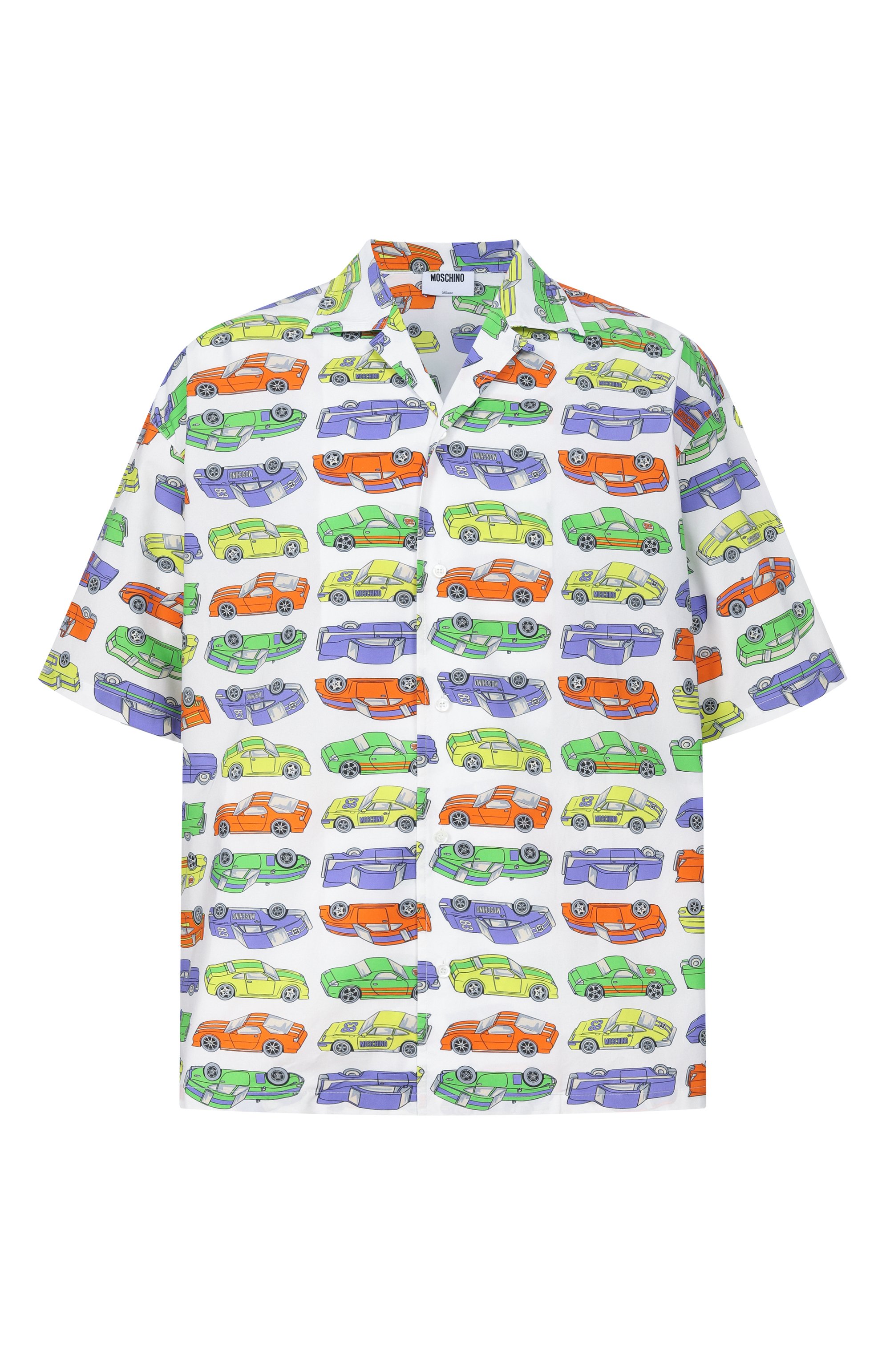 Хлопковая рубашка MOSCHINO разноцветного цвета по цене 69950 руб., арт. A0220/0260, фото 1 Хлопковая рубашка MOSCHINO, арт. A0220/0260, фото 1