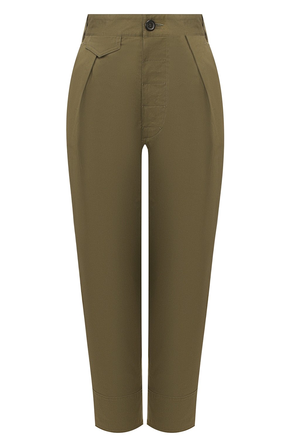 Хлопковые брюки DSQUARED2 зеленого цвета по цене 34450 руб., арт. S72KA1011/S35175, фото 1 Хлопковые брюки DSQUARED2, арт. S72KA1011/S35175, фото 1