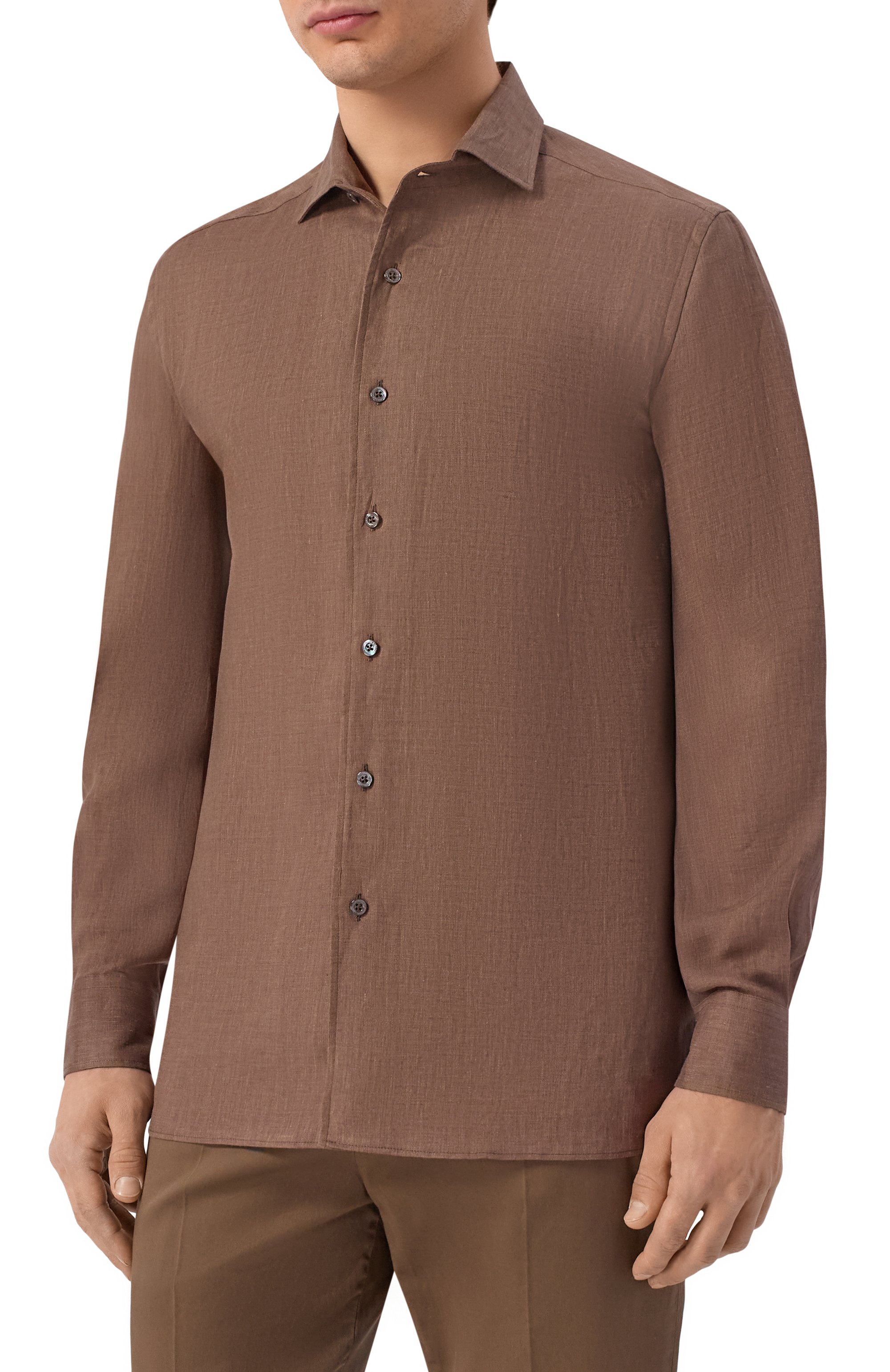 Льняная рубашка CORNELIANI, арт. 27P213/2711334, фото 3