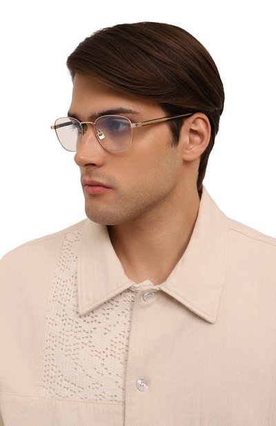 Оправа SAINT LAURENT золотого цвета по цене 39700 руб., арт. SL 699 006, фото 2 Оправа SAINT LAURENT, арт. SL 699 006, фото 2
