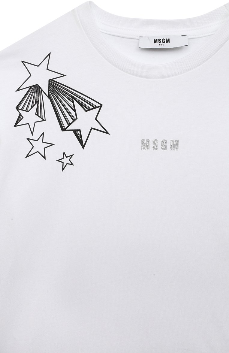 Хлопковая футболка MSGM KIDS, арт. F3MSJGTH135, фото 1