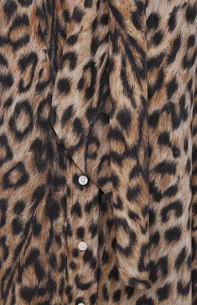 Блузка из вискозы VICTORIA BECKHAM леопардового цвета по цене 89950 руб., арт. 1221WSH002526A, фото 5 Блузка из вискозы VICTORIA BECKHAM, арт. 1221WSH002526A, фото 5