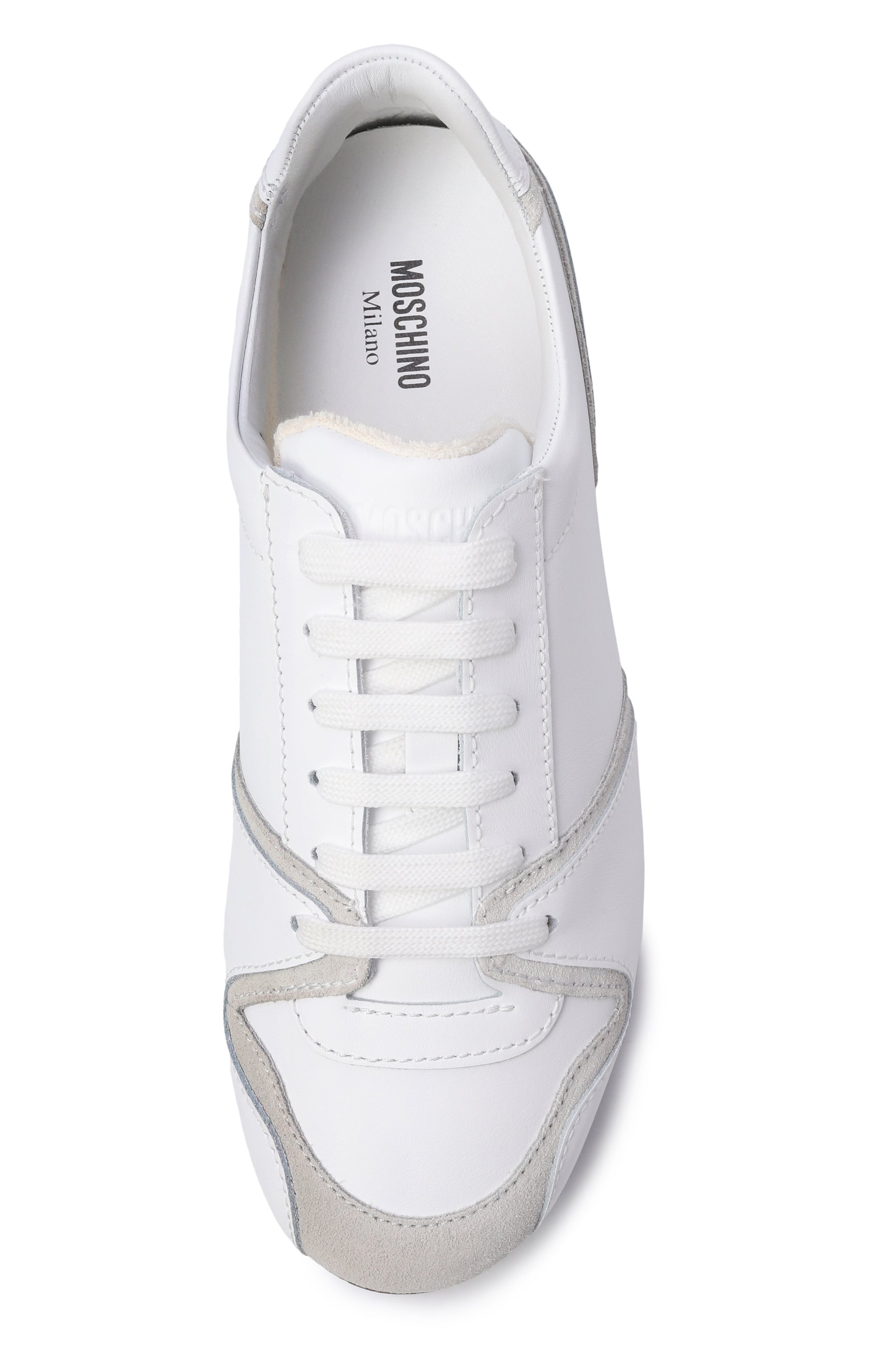 Кожаные кеды MOSCHINO, арт. MA15021G10/MFB, фото 6