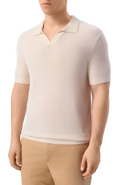 Поло BOGNER кремового цвета по цене 23600 руб., арт. 88401310, фото 3 Поло BOGNER, арт. 88401310, фото 3