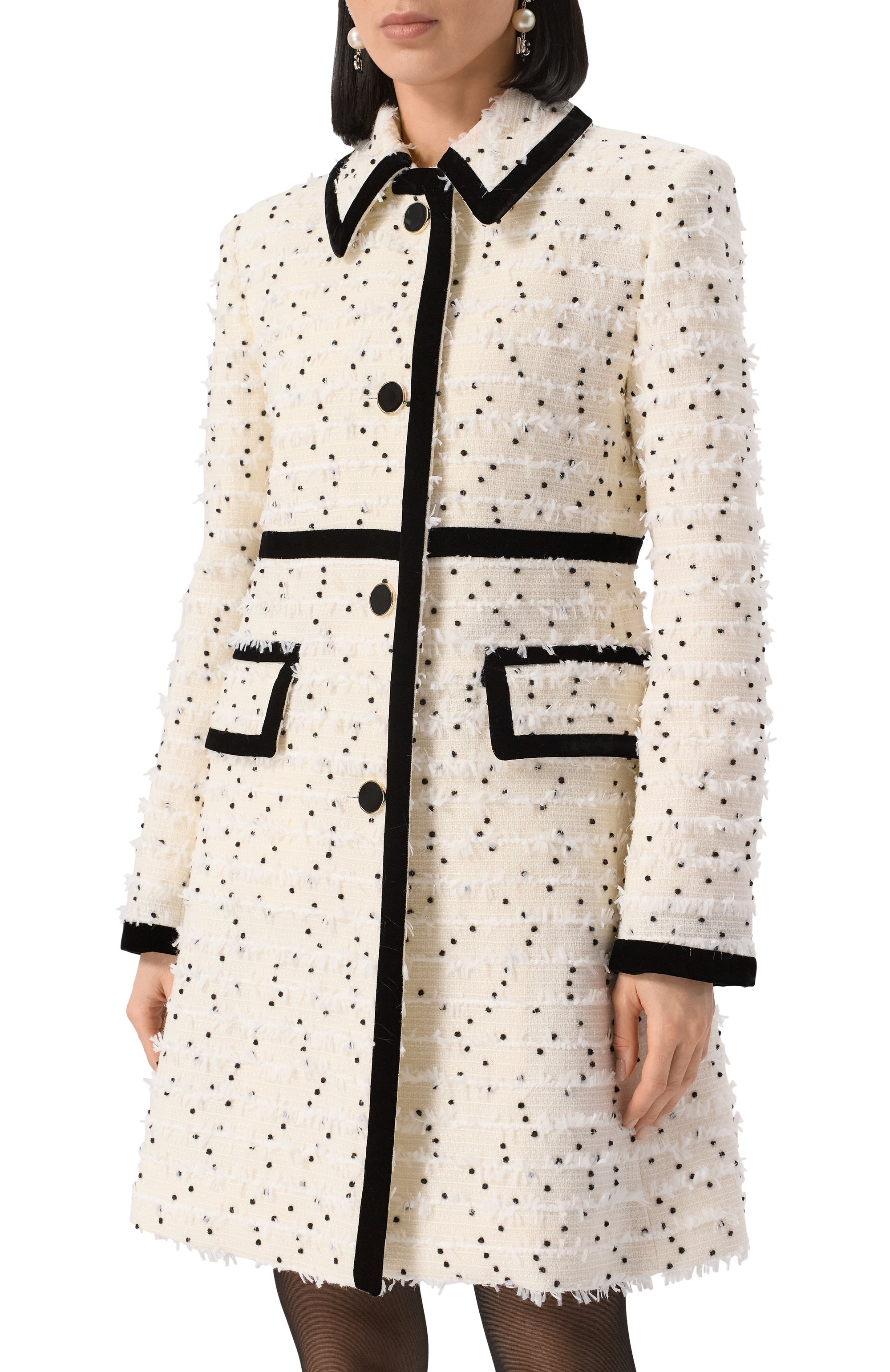 Твидовое пальто NINA RICCI, арт. 25PCMA013/W00357, фото 3