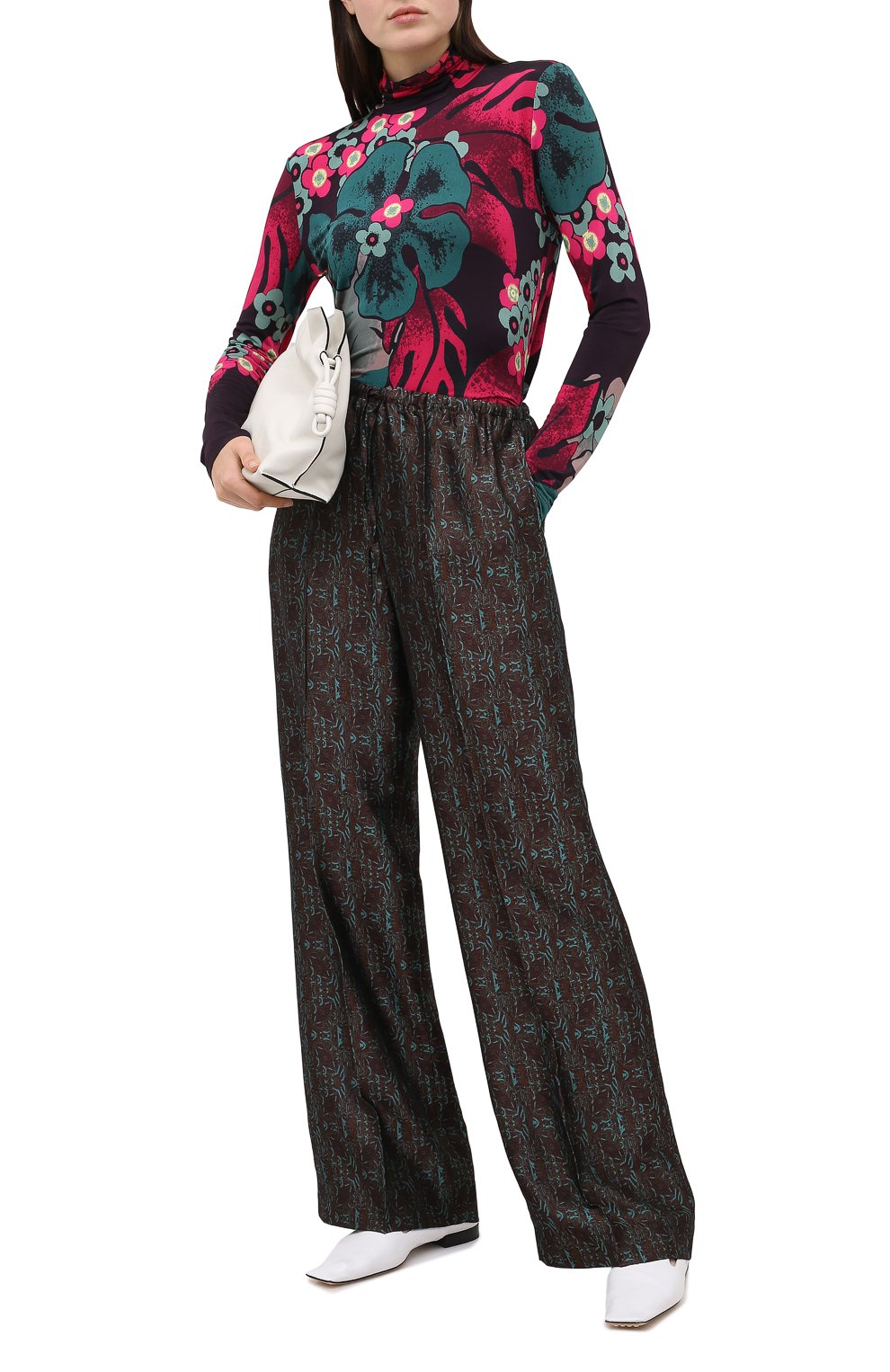 Брюки из вискозы и шелка DRIES VAN NOTEN, арт. 202-30985-1331, фото 2