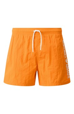 Мужские плавки-шорты EMPORIO ARMANI оранжевого цвета, арт. EM000583/AF12330 | Фото 1 (Нос: Не проставлено; Принт: Без принта; Мужское Кросс-КТ: плавки-шорты; Материал внешний: Синтетический материал)