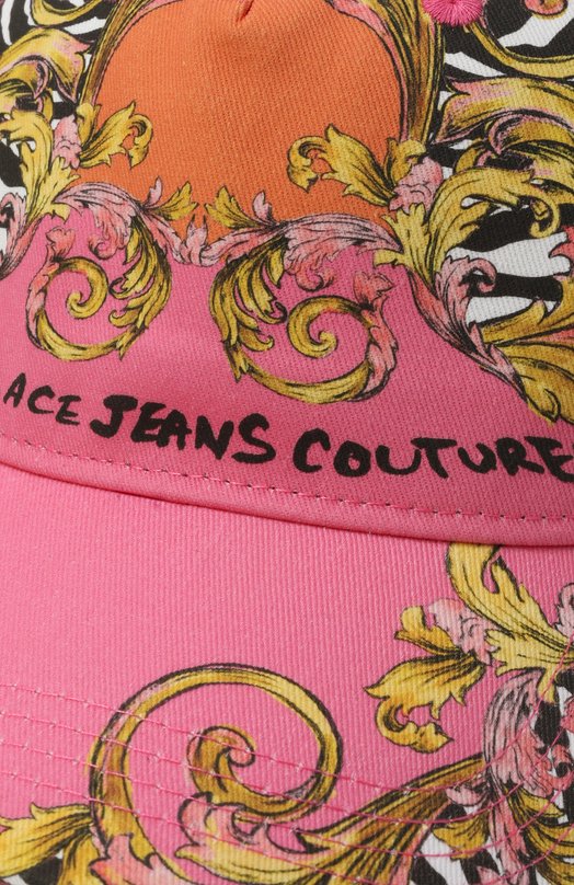 Хлопковая бейсболка Versace Jeans Couture 78HAZK59/ZG371 Разноцветный  78HAZK59/ZG371 Фото 4