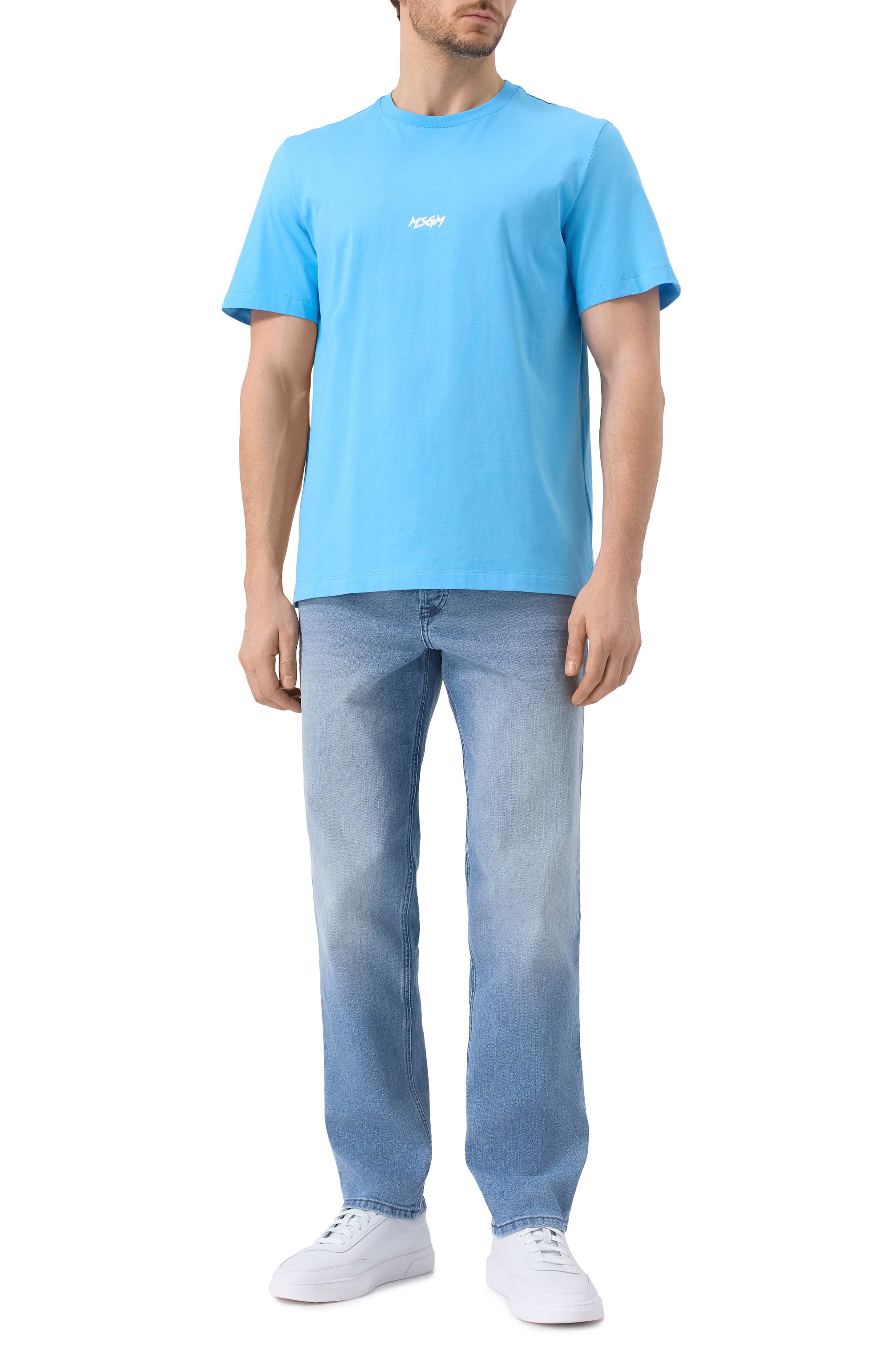 Хлопковая футболка MSGM, арт. 3840MM119/257002, фото 2