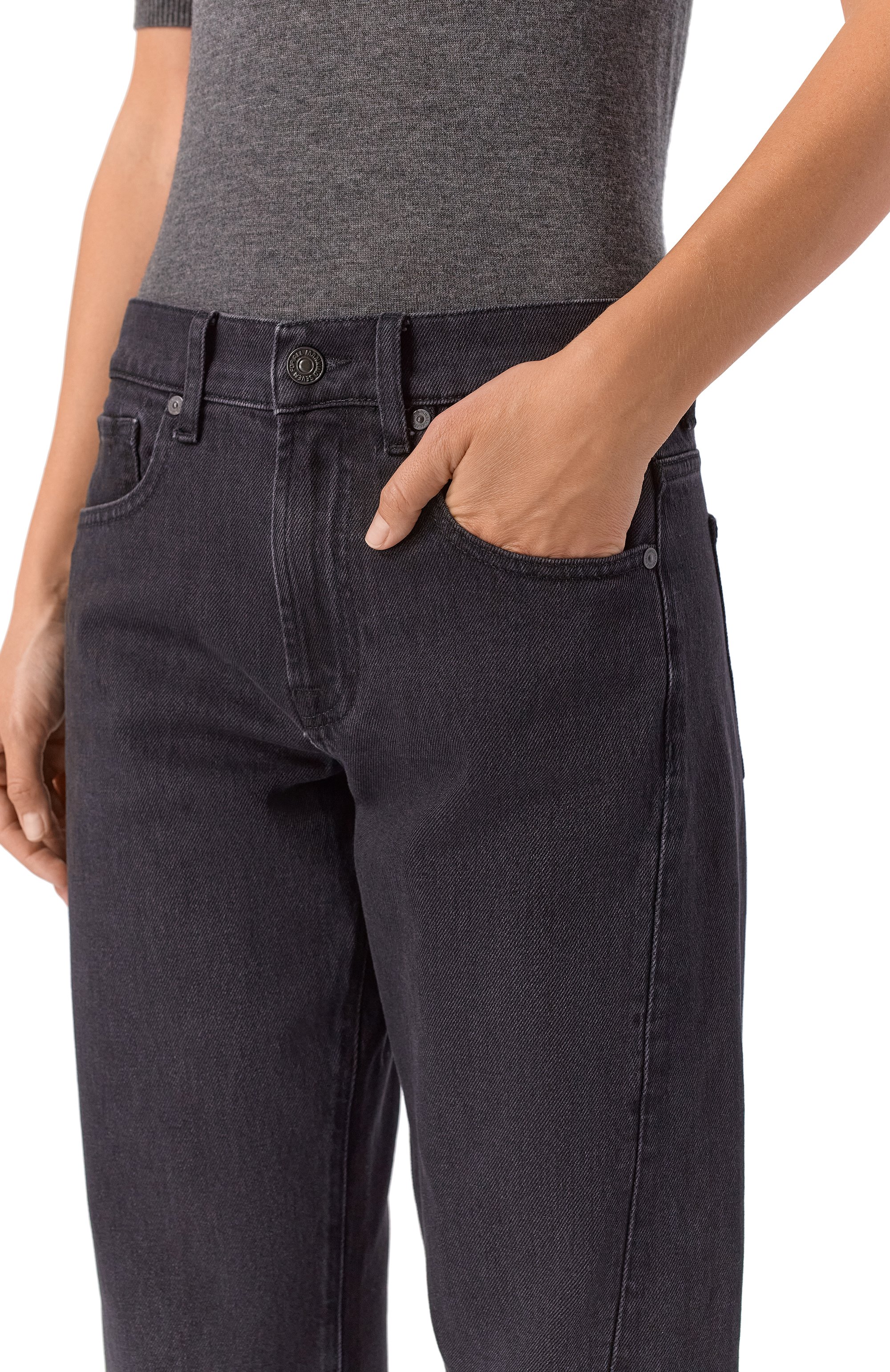 Джинсы 7 FOR ALL MANKIND черного цвета по цене 32950 руб., арт. 7UX50C31, фото 5 Джинсы 7 FOR ALL MANKIND, арт. 7UX50C31, фото 5