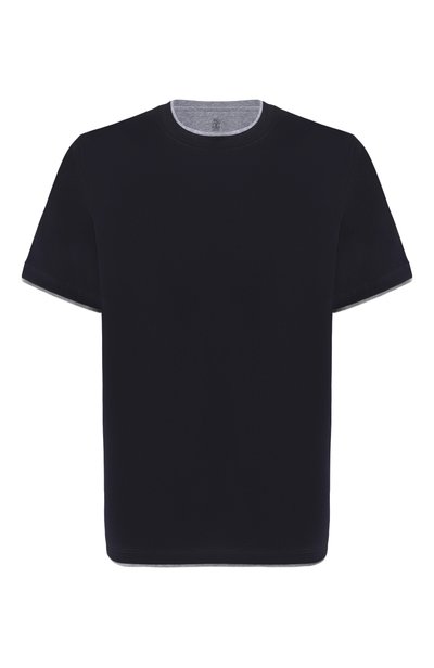 Мужская хлопковая футболка BRUNELLO CUCINELLI, арт. M0B137427
