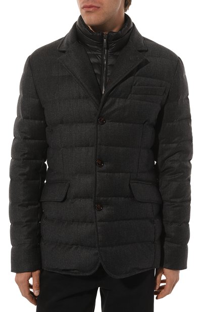 Пуховая куртка nomos-ff MOORER темно-серого цвета по цене 215000 руб., арт. MOUGI100246 TEPA240 NOMOS-FF, фото 3 Пуховая куртка nomos-ff MOORER, арт. MOUGI100246 TEPA240 NOMOS-FF, фото 3