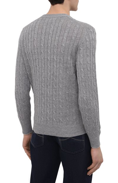 Джемпер изо льна и хлопка BRUNELLO CUCINELLI, арт. M2L76020, фото 4