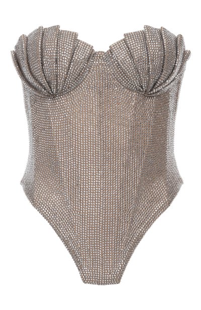 Женский топ-корсет с отделкой стразами GIUSEPPE DI MORABITO, арт. 05FW2T370FC 05212