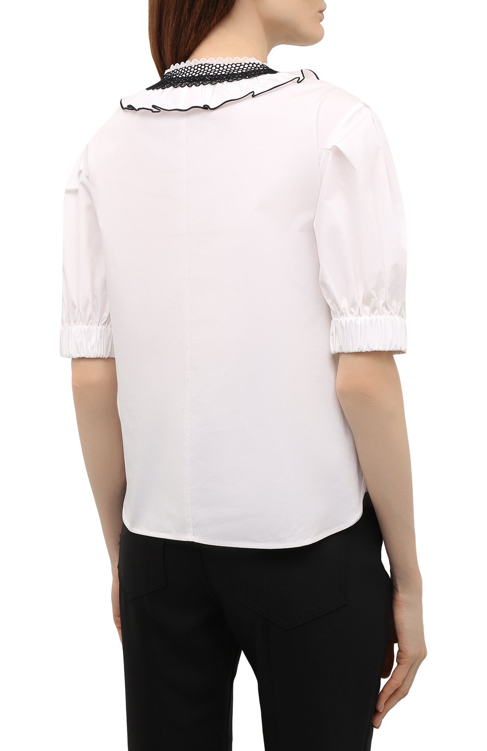 Хлопковая блузка SELF-PORTRAIT, арт. SS21-022T, фото 4