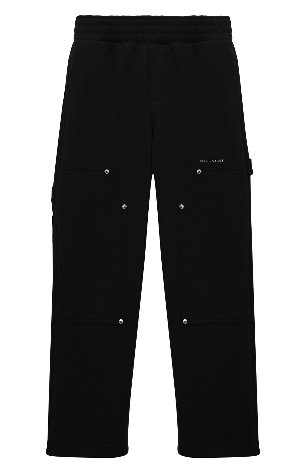 Хлопковые брюки GIVENCHY черного цвета по цене 40950 руб., арт. H30300, фото 1 Хлопковые брюки GIVENCHY, арт. H30300, фото 1