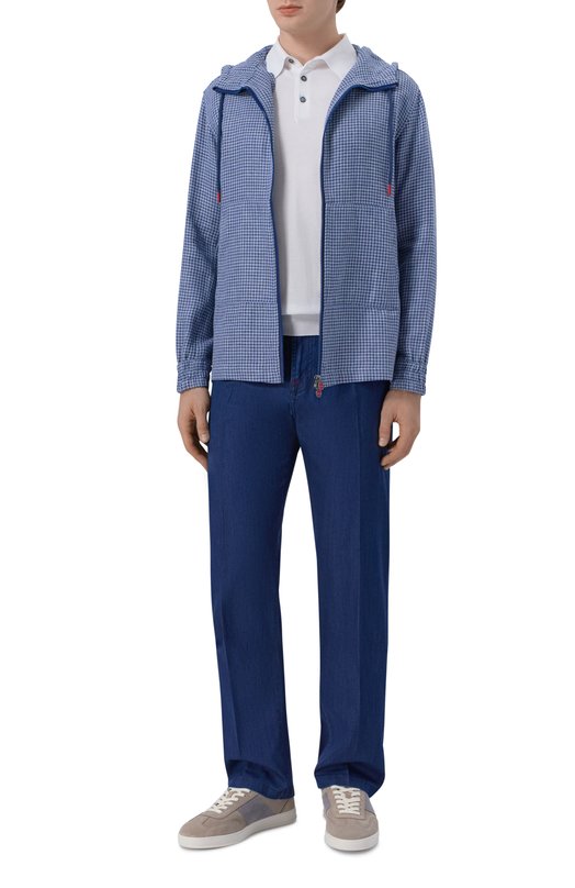 Замшевые кеды Kiton USSA396N01381 Бежевый  USSA396N01381 Фото 2