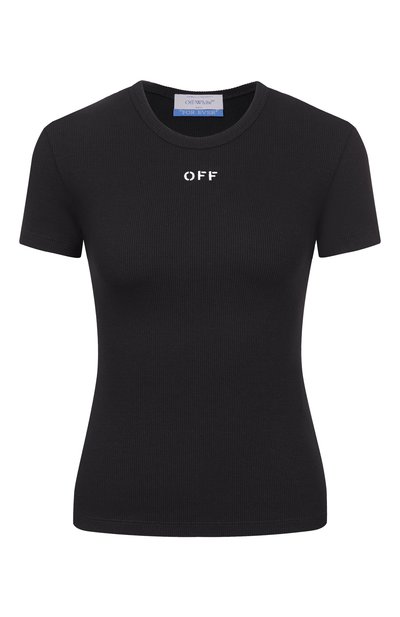 Женская хлопковая футболка OFF-WHITE, арт. 0WAA065C99JER005