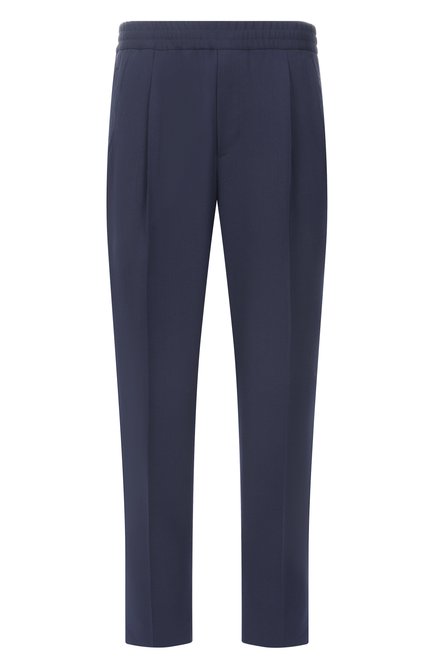 Мужские брюки ZEGNA темно-синего цвета, арт. 73GCC2/9ZF818A9 | Фото 1 (Материал сплава: Проставлено; Длина (брюки, джинсы): Стандартные; Драгоценные камни: Проставлено; Материал внешний: Шерсть)