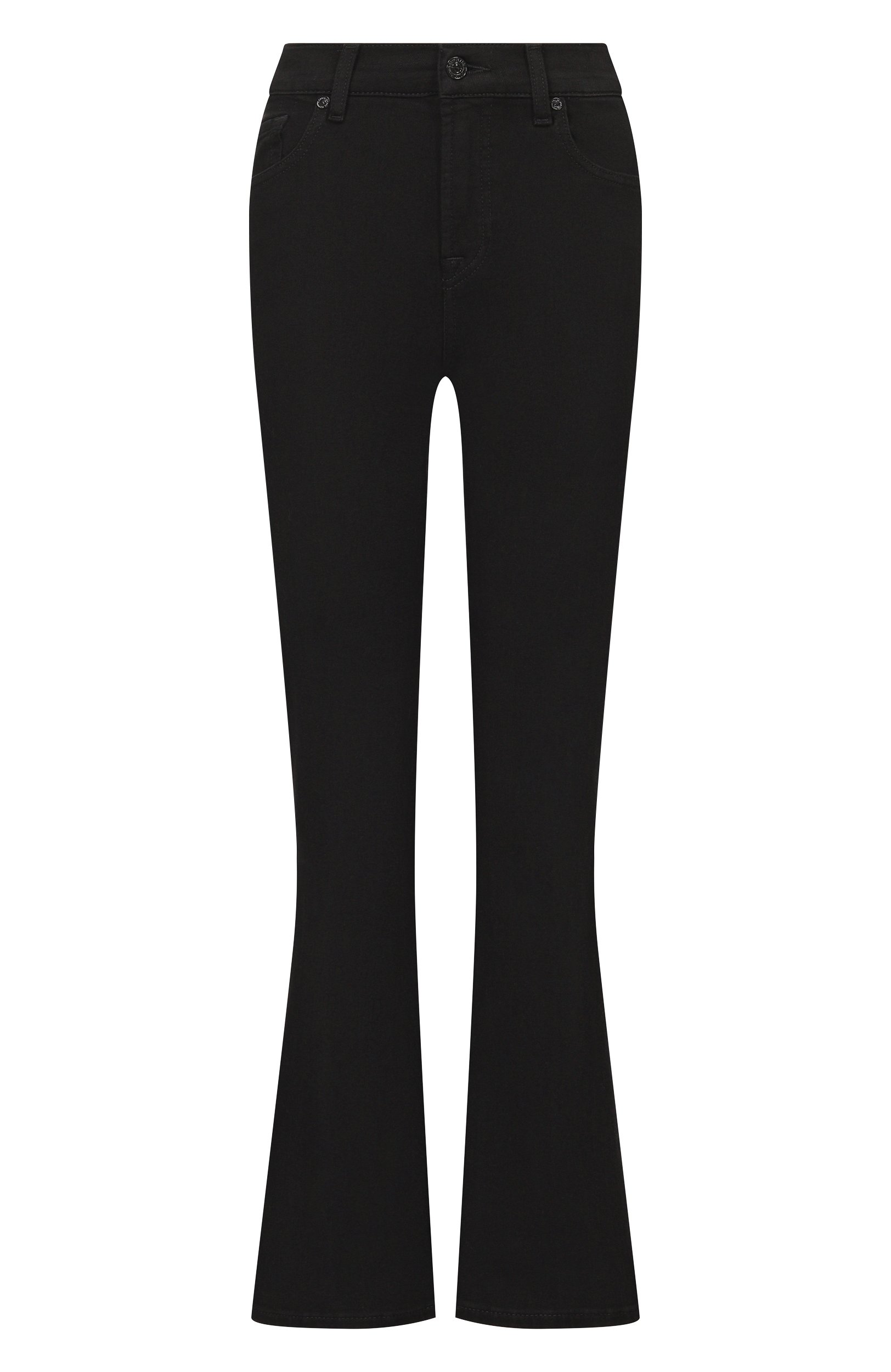 Джинсы bootcut 7 FOR ALL MANKIND черного цвета по цене 31900 руб., арт. 7U030U79-0N0, фото 1 Джинсы bootcut 7 FOR ALL MANKIND, арт. 7U030U79-0N0, фото 1