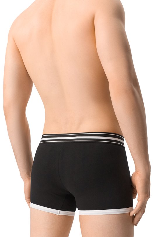 Хлопковые боксеры Dolce & Gabbana M4F13J/0NR50 Чёрный  M4F13J/0NR50 Фото 3