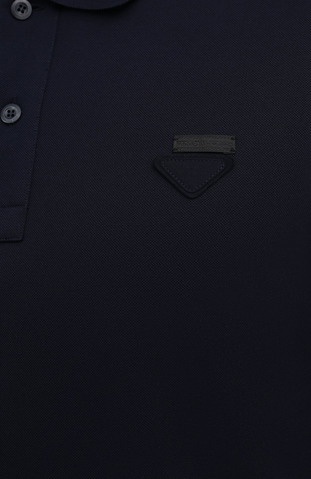 Хлопковое поло PRADA синего цвета по цене 60000 руб., арт. UJN444-XGS-F0124, фото 5 Хлопковое поло PRADA, арт. UJN444-XGS-F0124, фото 5