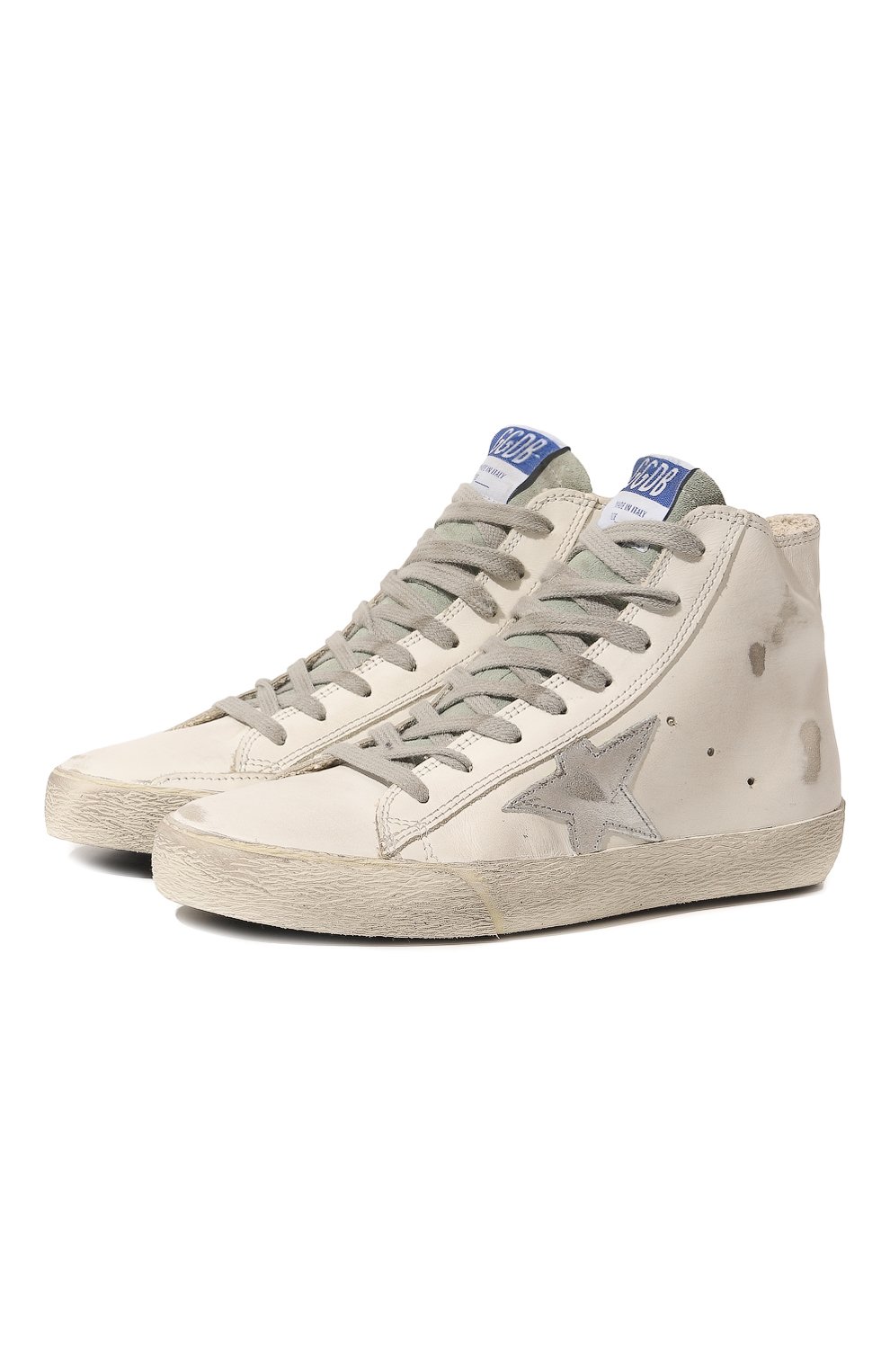 Кожаные кеды francy GOLDEN GOOSE DELUXE BRAND, арт. GWF00113/F0003191027, фото 1