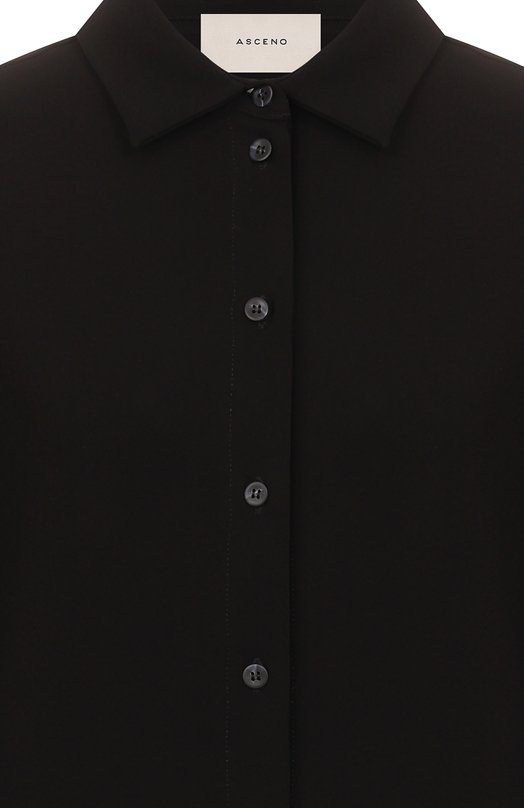 Блузка из вискозы ASCENO C0RE_T001F25 Чёрный  C0RE_T001F25 Фото 6