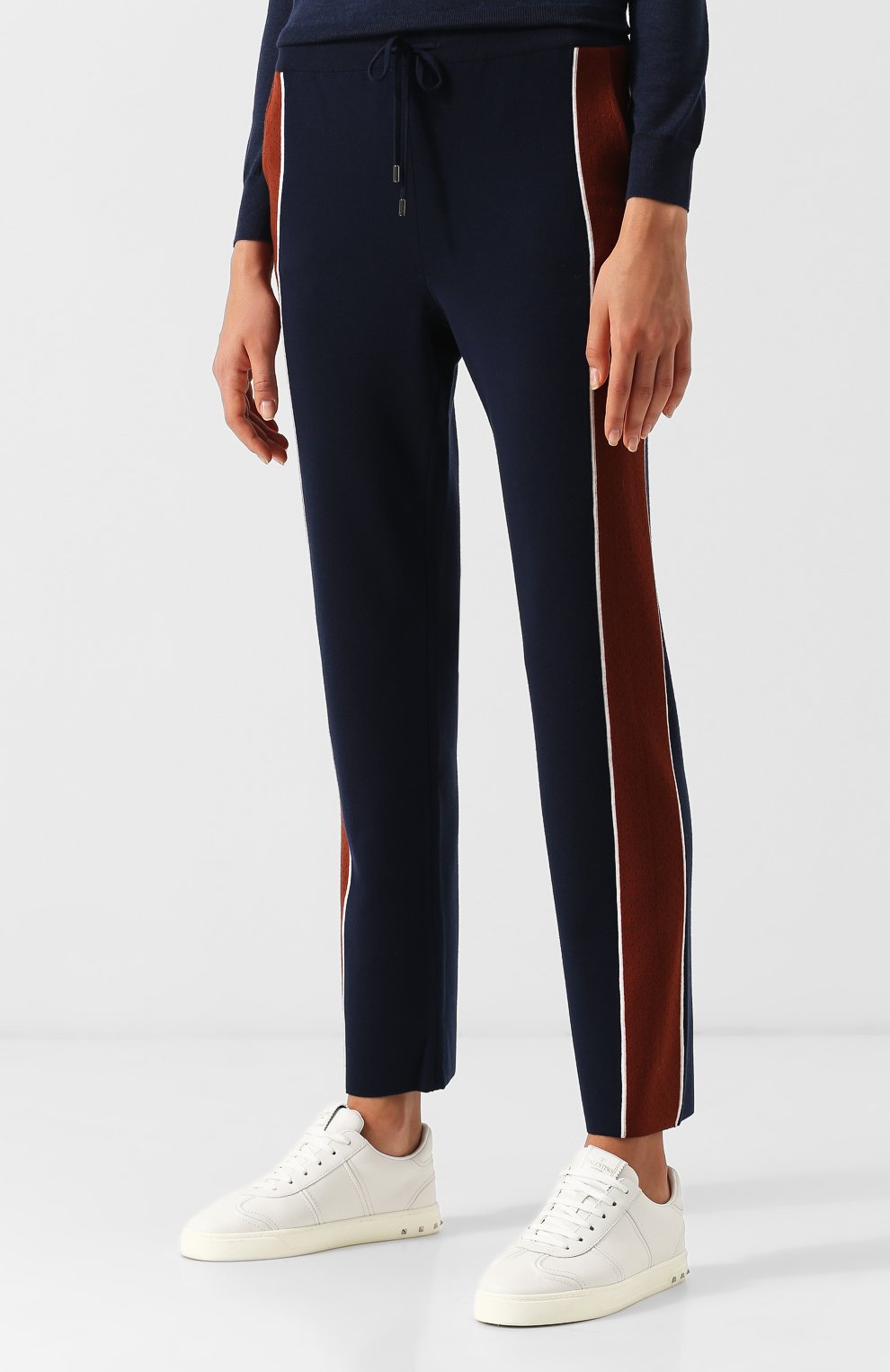 Шерстяные брюки с контрастными лампасами LORO PIANA, арт. FAI1819, фото 3