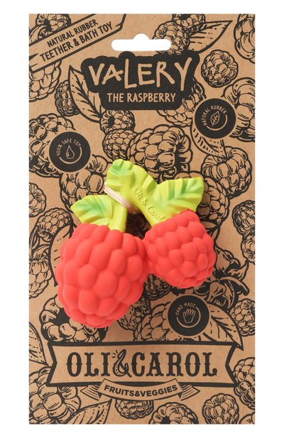 Игрушка-прорезыватель для зубов valery the raspberry OLI&CAROL, арт. L-RASPBERRY-UNIT