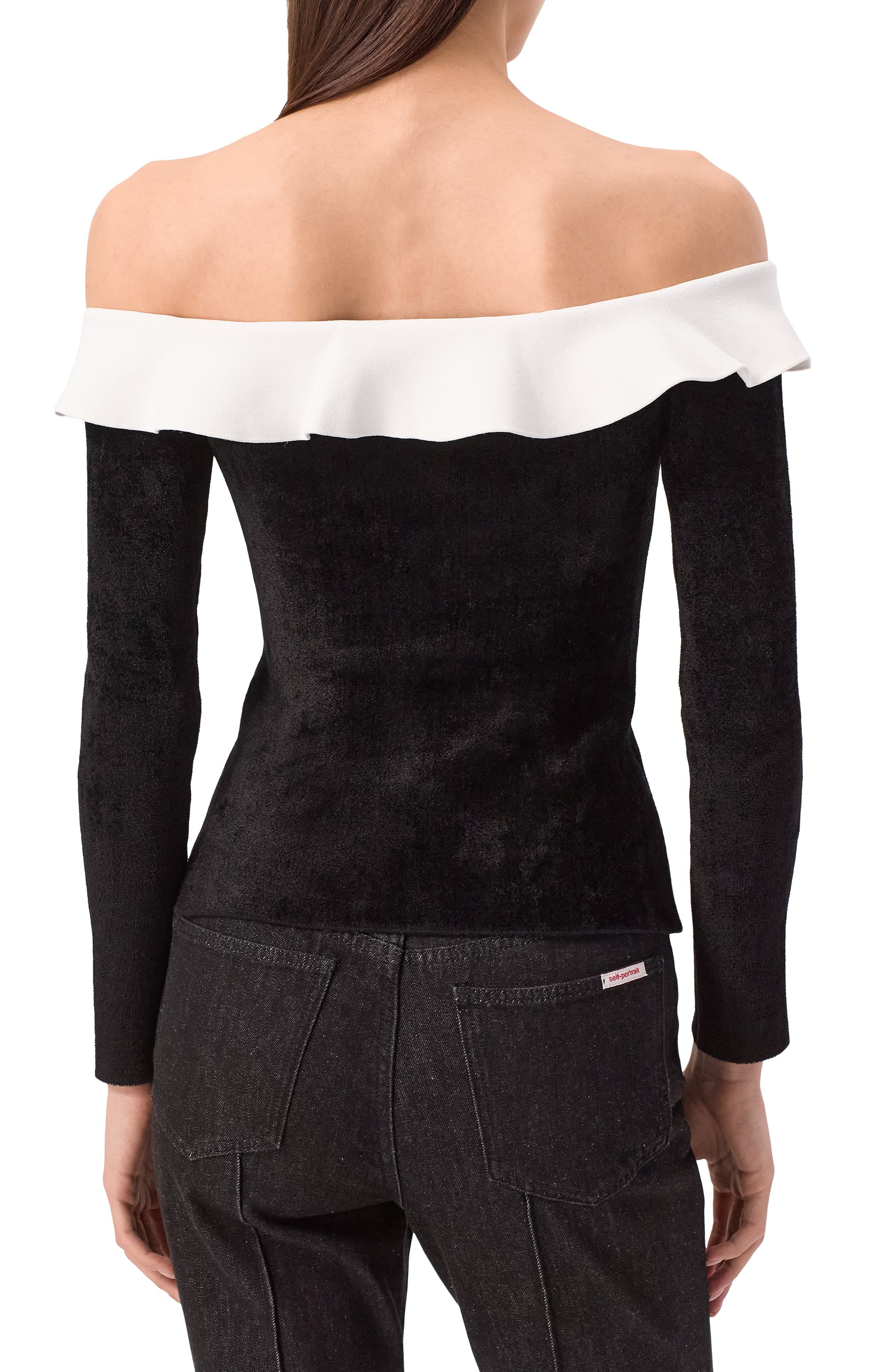 Топ SELF-PORTRAIT, арт. RS25085TB, фото 4