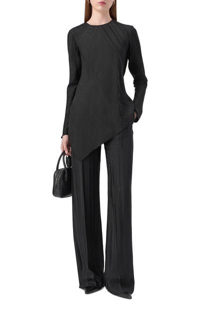 Брюки из вискозы ANN DEMEULEMEESTER черного цвета по цене 113000 руб., арт. B0011423/FA564, фото 2 Брюки из вискозы ANN DEMEULEMEESTER, арт. B0011423/FA564, фото 2