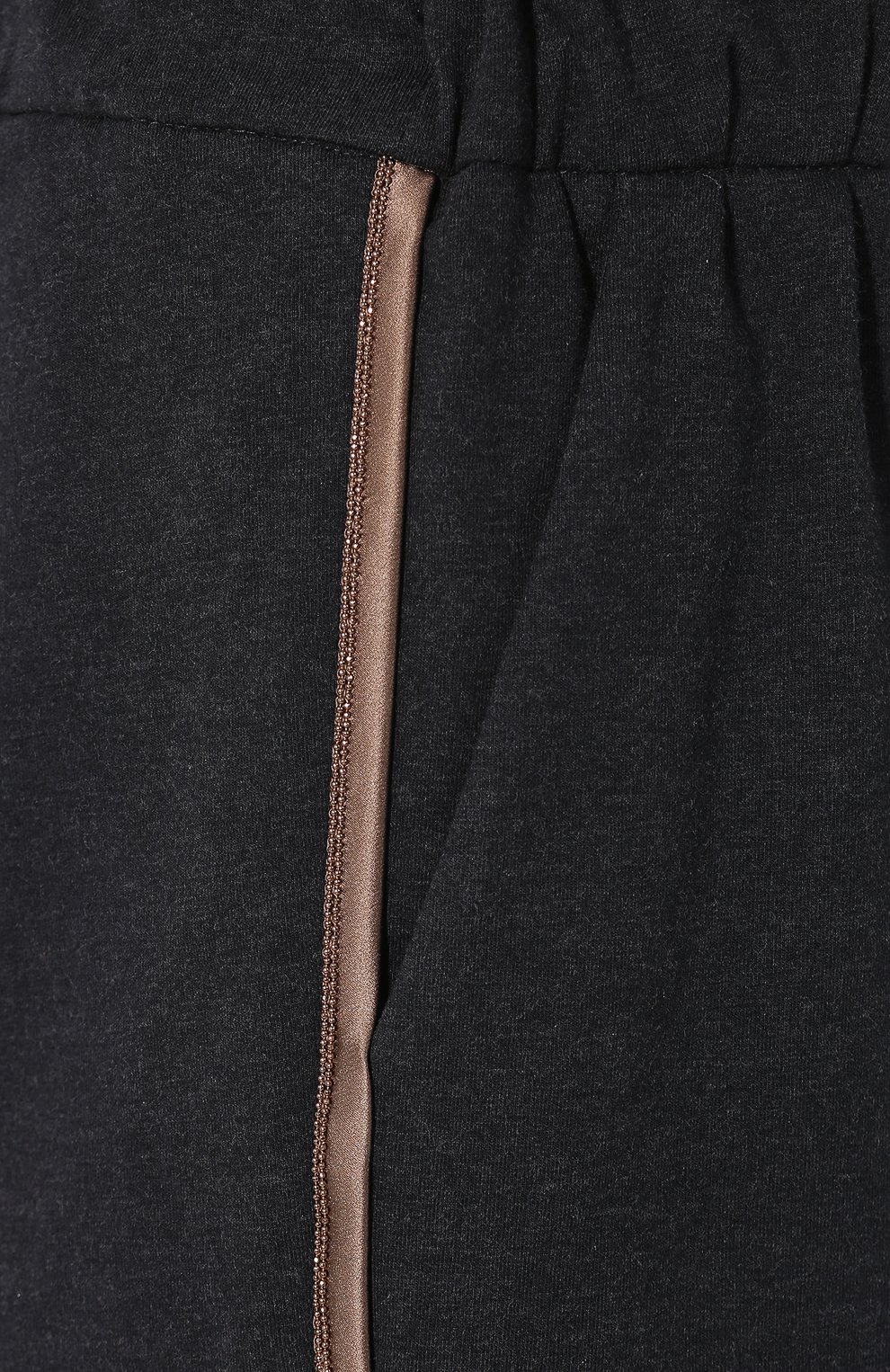 Хлопковые шорты BRUNELLO CUCINELLI темно-серого цвета по цене 99500 руб., арт. MH827SB289, фото 5 Хлопковые шорты BRUNELLO CUCINELLI, арт. MH827SB289, фото 5
