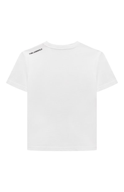 Хлопковая футболка KARL LAGERFELD KIDS, арт. Z30052