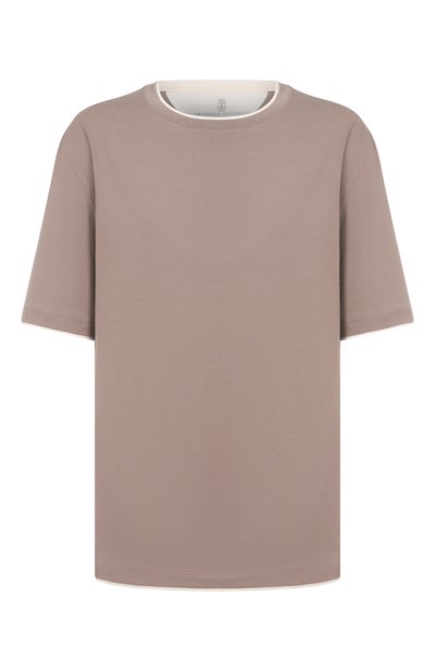 Мужская хлопковая футболка BRUNELLO CUCINELLI, арт. M0B137427