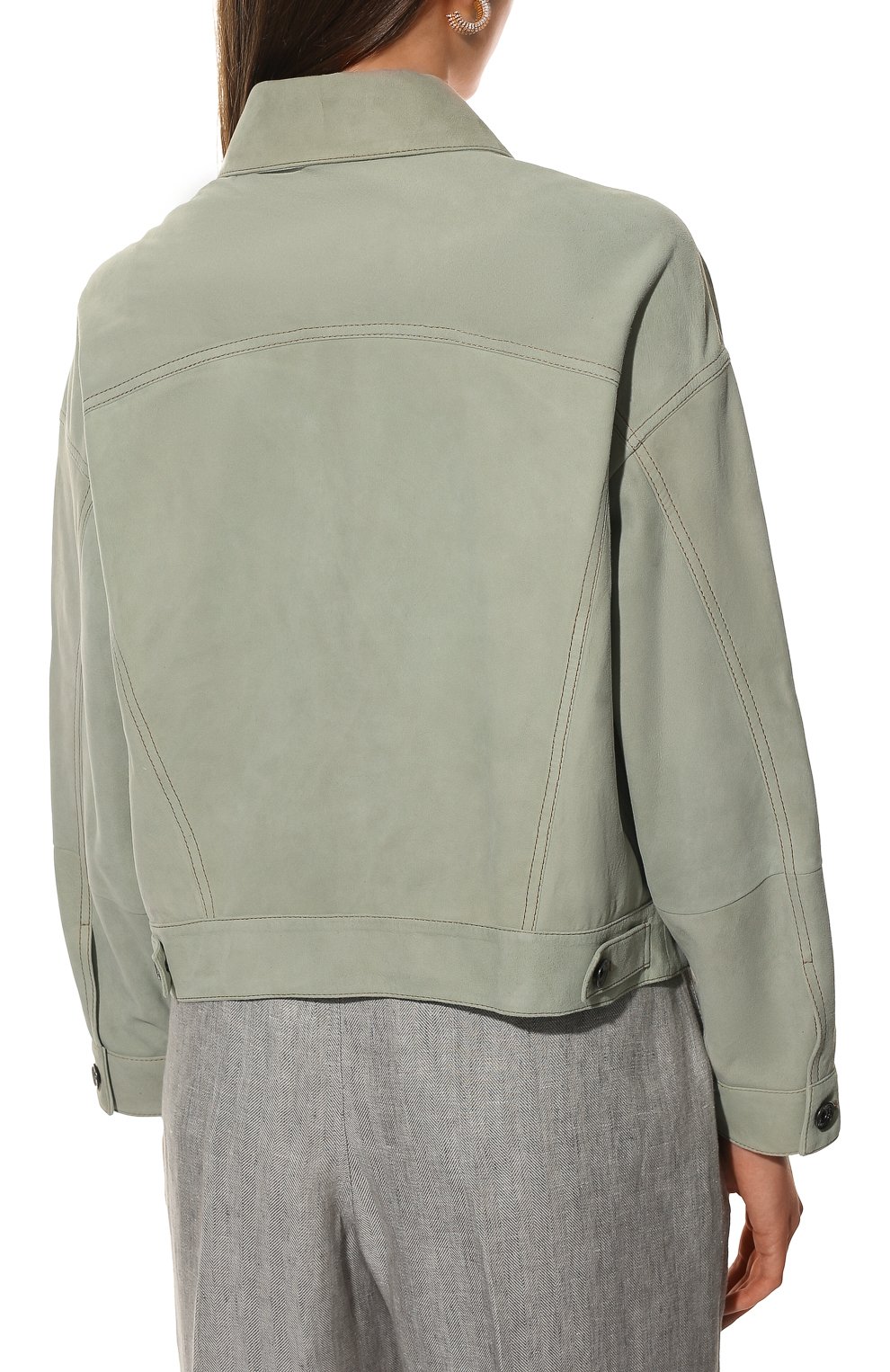 Замшевая куртка BRUNELLO CUCINELLI, арт. 221MPCAI2986, фото 4