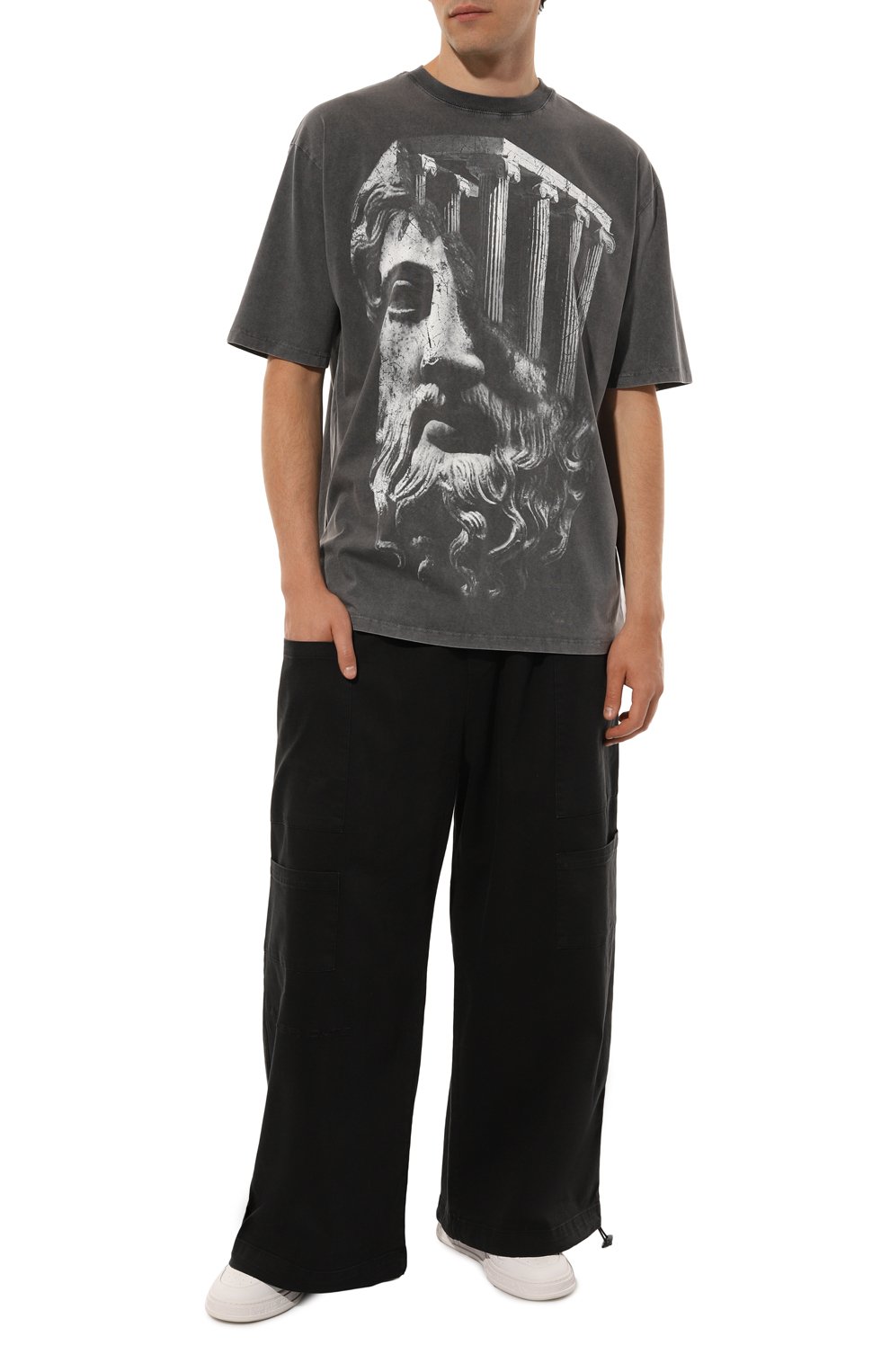 Хлопковая футболка DIEGO VENTURINO, арт. D3W4DVTS0TDSTR, фото 2