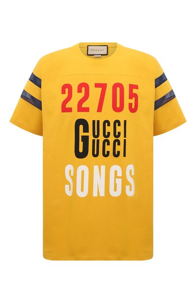 Хлопковая футболка GUCCI, арт. 655459 XJDXM, фото 1