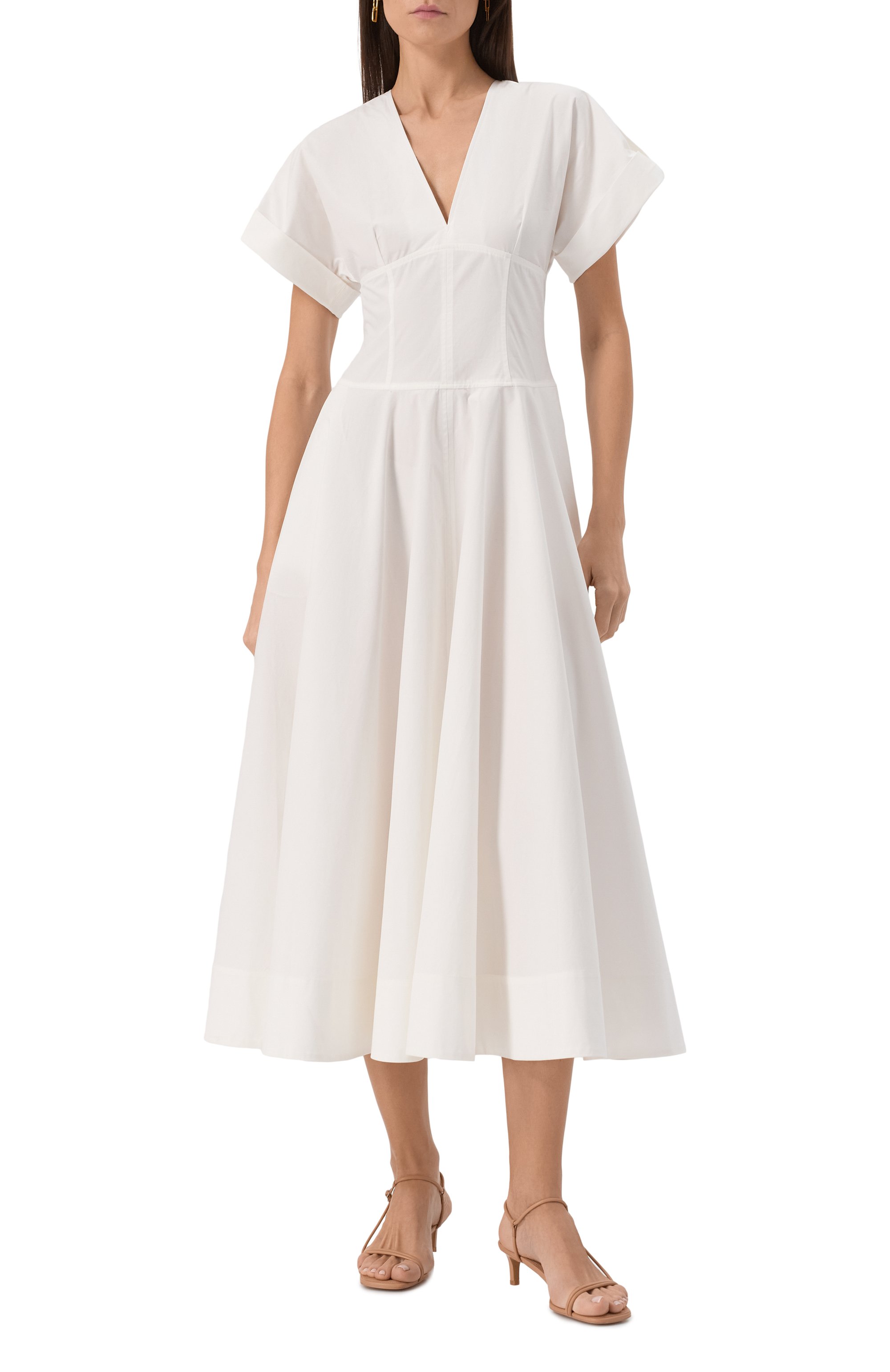 Хлопковое платье 12 STOREEZ, арт. 132629, фото 3