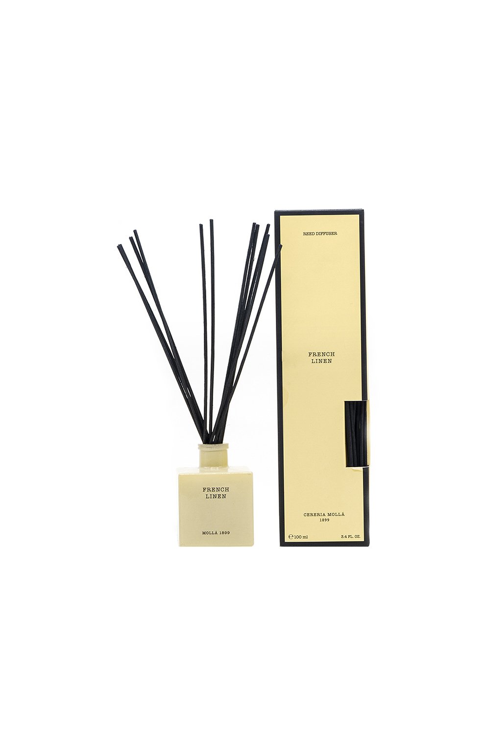 Диффузор с палочками french linen (100ml) CERERIA MOLLA 1899 бесцветного цвета по цене 4000 руб., арт. 8424405013120, фото 1 Диффузор с палочками french linen (100ml) CERERIA MOLLA 1899, арт. 8424405013120, фото 1