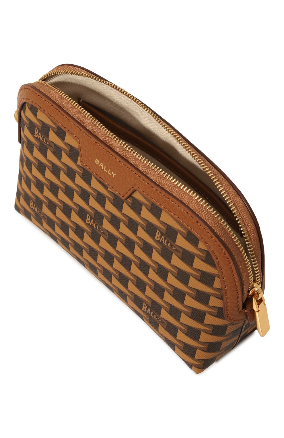 Косметичка BALLY светло-коричневого цвета по цене 31700 руб., арт. WL005Y/TP046, фото 3 Косметичка BALLY, арт. WL005Y/TP046, фото 3