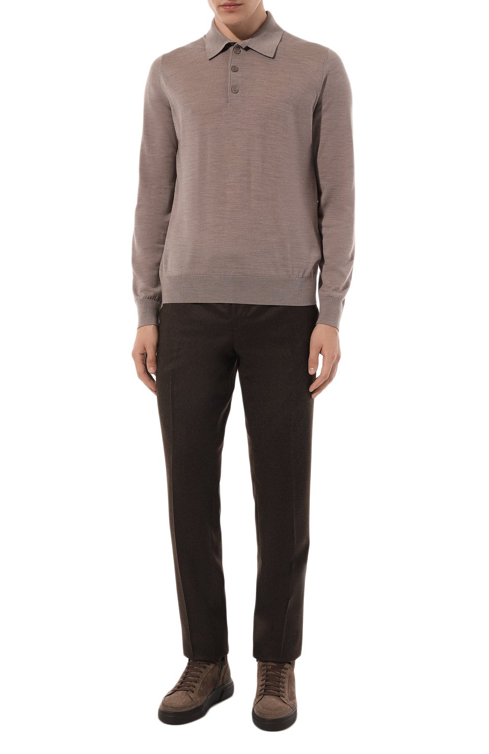 Замшевые кеды BLU BARRETT коричневого цвета по цене 49600 руб., арт. PHAN-11475.19, фото 2 Замшевые кеды BLU BARRETT, арт. PHAN-11475.19, фото 2