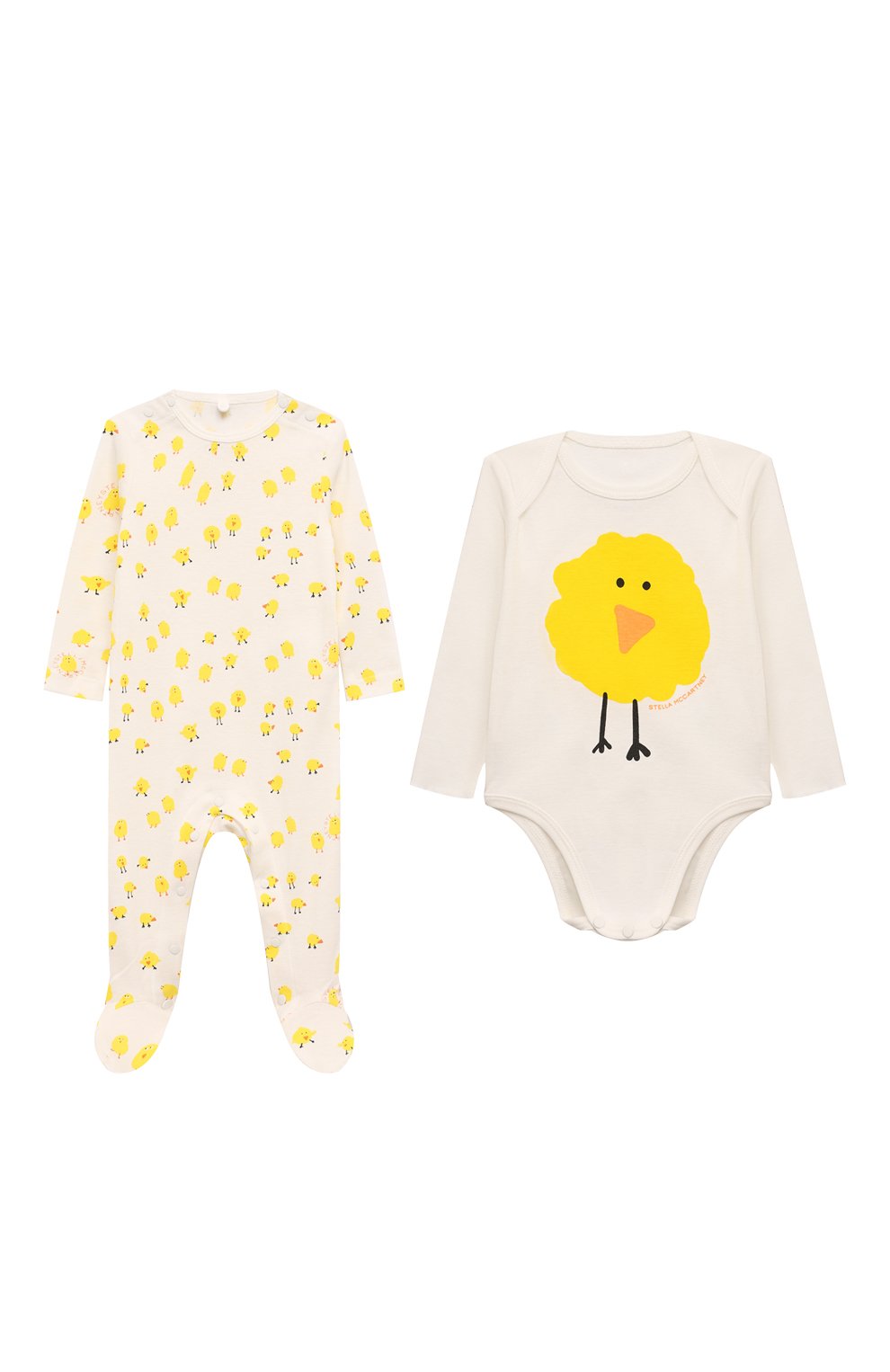 Комплект из комбинезона и боди STELLA MCCARTNEY молочного цвета по цене 11850 руб., арт. TVB570, фото 1 Комплект из комбинезона и боди STELLA MCCARTNEY, арт. TVB570, фото 1