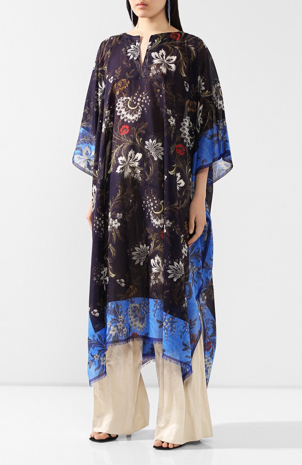 Хлопковая туника DRIES VAN NOTEN темно-синего цвета по цене 48950 руб., арт. 201-10731-9016, фото 3 Хлопковая туника DRIES VAN NOTEN, арт. 201-10731-9016, фото 3