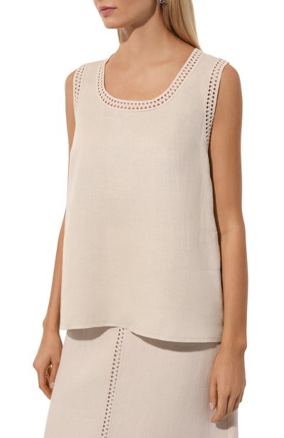 Льняной топ MVST, арт. TXBBL-Y102, фото 3