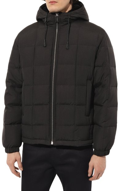 Шелковый пуховик PRADA, арт. SGX176-687-F0308-162, фото 3