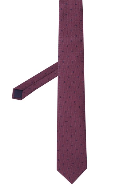 Шелковый галстук CORNELIANI бордового цвета по цене 25950 руб., арт. 25U302-2520307, фото 3 Шелковый галстук CORNELIANI, арт. 25U302-2520307, фото 3