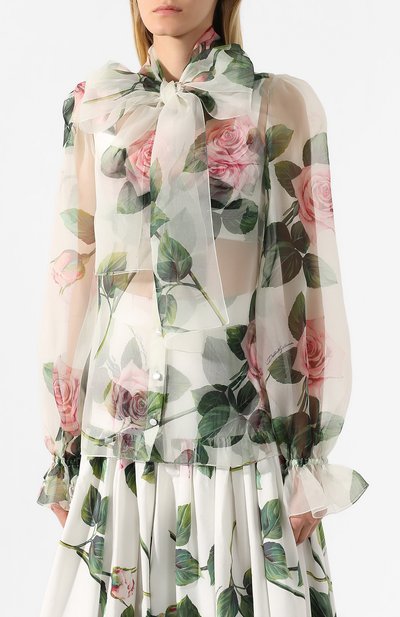 Шелковая блузка DOLCE & GABBANA, арт. F5L15T/HS19T, фото 3