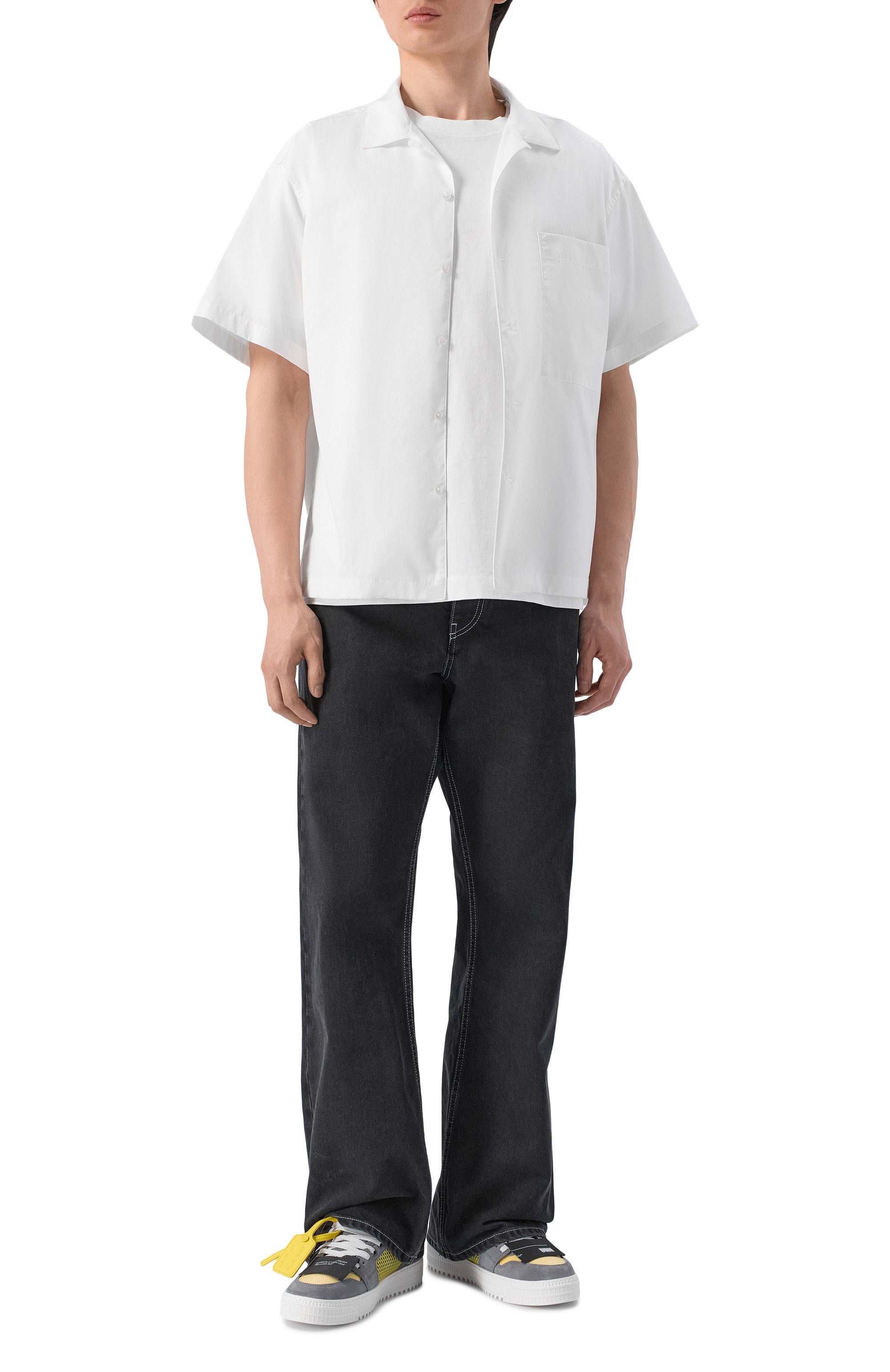 Хлопковая футболка OFF-WHITE, арт. 0MAA120S26JER00E, фото 2